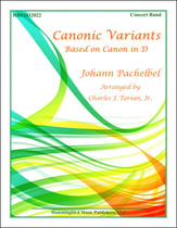 Canonic Variants Concert Band sheet music cover